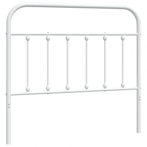 Sengegavl i metal - hvid, 107 cm