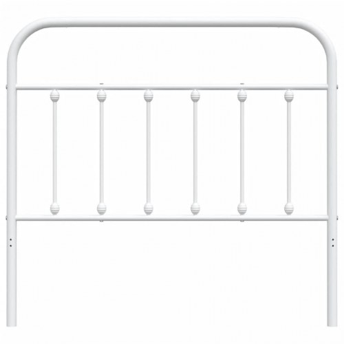 Sengegavl i metal - hvid, 107 cm