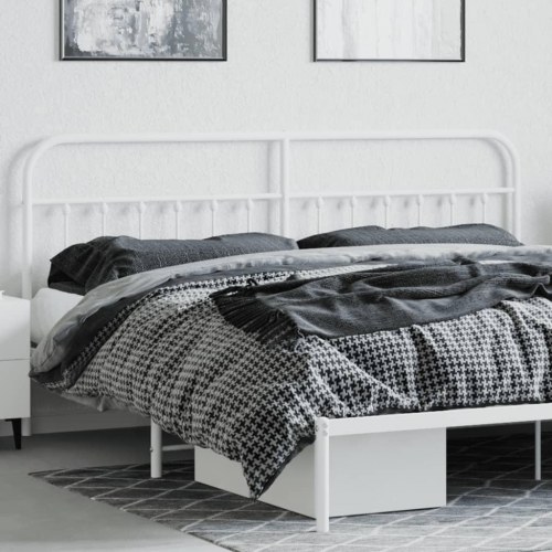 Udskiftningsgavl i metal 200 cm - hvid