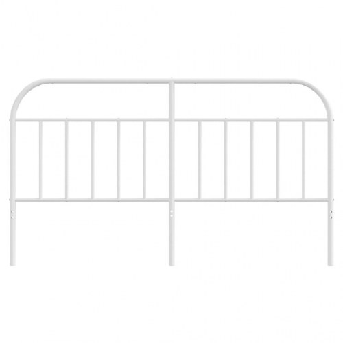 Sengegavl 180 cm metal hvid