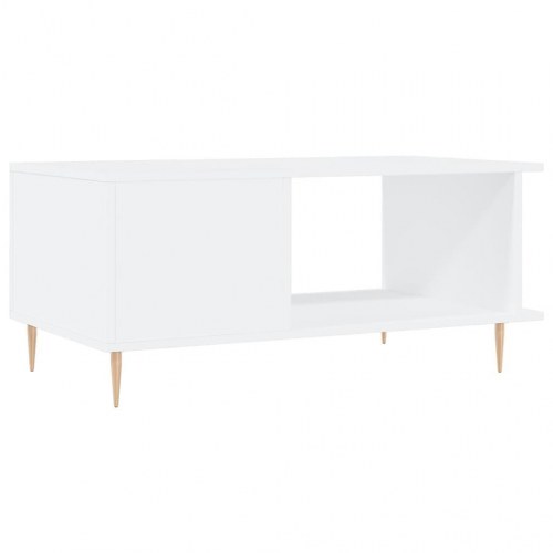 Sofabord 90x50x40 cm konstrueret træ hvid