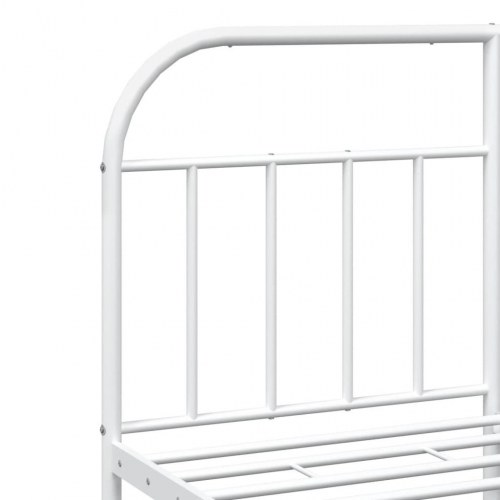 Sengeramme med sengegavl 183 x 213 cm - hvid