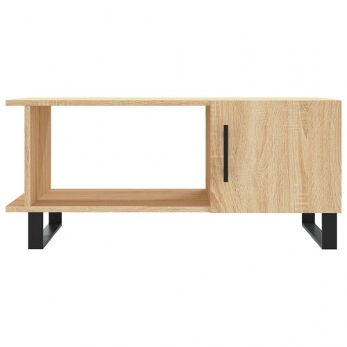 Sofabord 90x50x40 cm konstrueret træ sonoma-eg