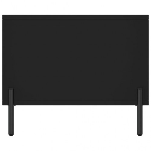Sofabord 90x50x40 cm konstrueret træ sort