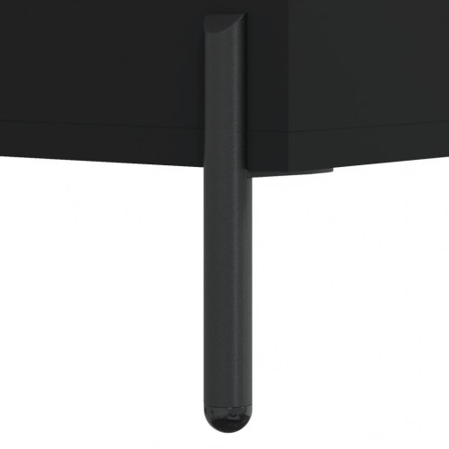 Sofabord 90x50x40 cm konstrueret træ sort