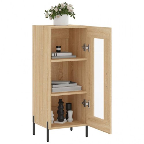 Skænk 34,5x34x90 cm konstrueret træ sonoma-eg