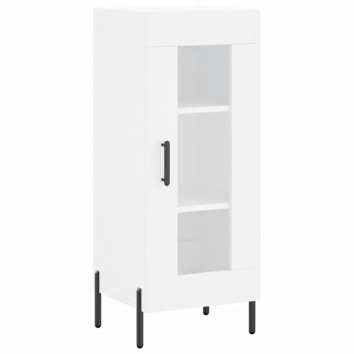 Skænk 34,5x34x90 cm konstrueret træ hvid