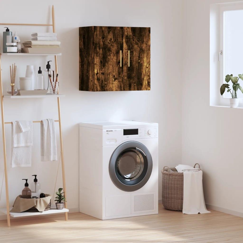 Vægskab 60x31x60 cm konstrueret træ røget egetræsfarve