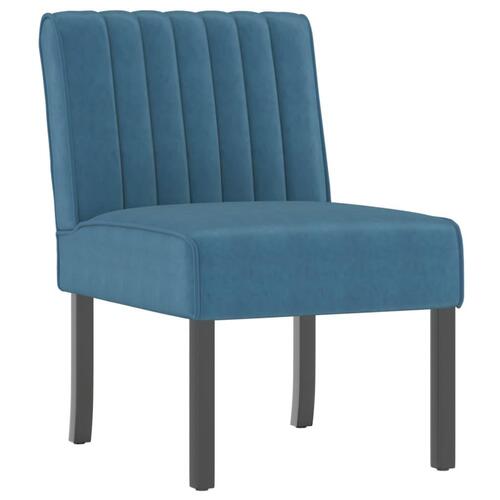 Stol velour blå