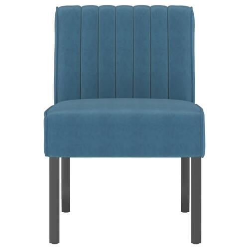 Stol velour blå