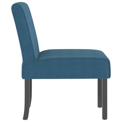Stol velour blå