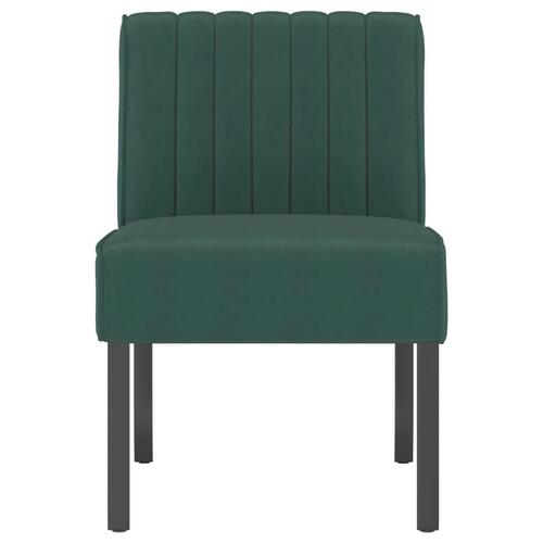 Stol velour mørkegrøn