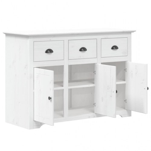 Skænk BODO 115,5×44×80 cm - massivt fyrretræ, hvid