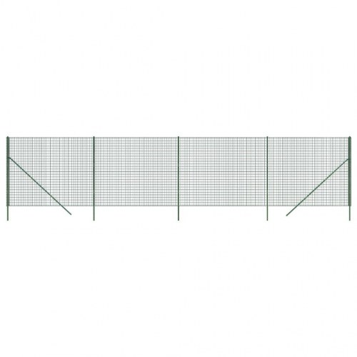 Trådhegn 1,4x10 m galvaniseret stål grøn