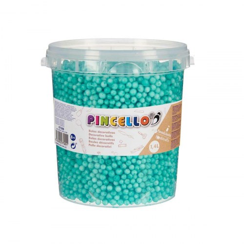 Kreativt hobbymateriale - dekorationsbolde, grøn, 1,4 l (6 stk)