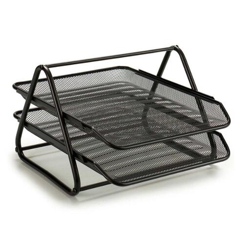 Sorteringsbakke Sort Metal 6 enheder 30 X 34,5 X 21 cm