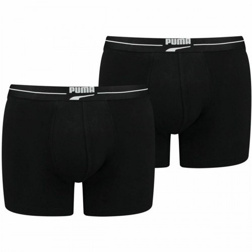Boxershorts til mænd Puma Gentle Retro 2 enheder Sort - L