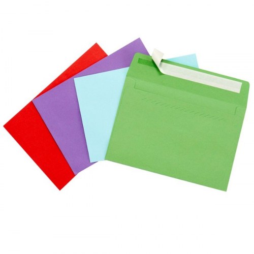 Konvolutter - multifarvet papir 120 × 176 mm, 48 stk.