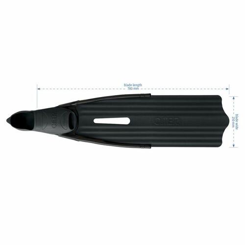 Svømmefødder Omer Stingray Evo Sort 39-40