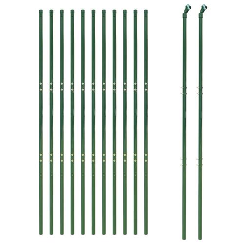 Trådhegn 1,8x25 m galvaniseret stål grøn