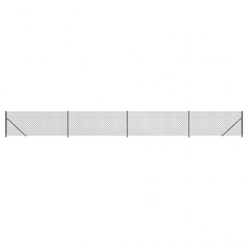 Trådhegn med flange 1x10 m antracitgrå
