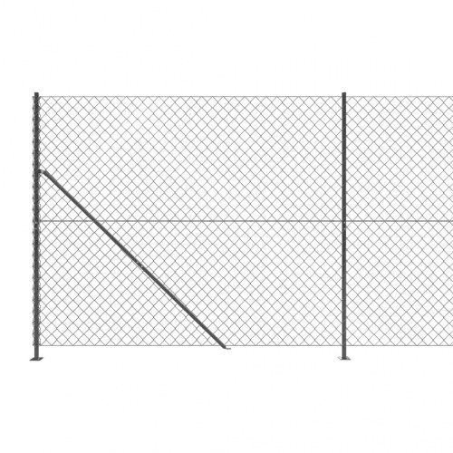 Trådhegn med flange 2x25 m antracitgrå