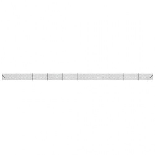 Trådhegn med flange 1,1x25 m antracitgrå