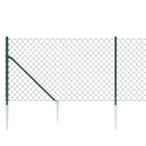 Trådhegn med jordspyd 0,8x10 m grøn