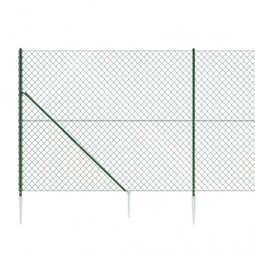 Trådhegn med jordspyd 1,6x10 m grøn