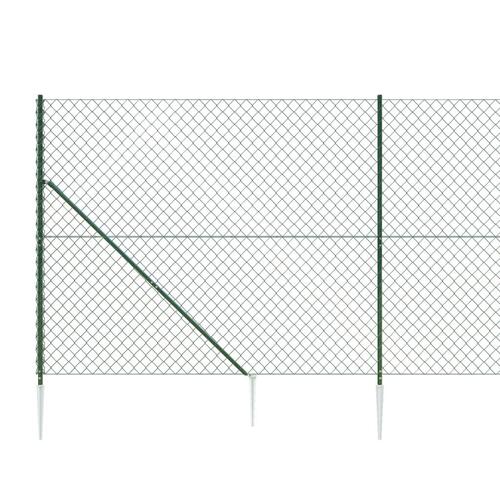 Trådhegn med jordspyd 1,8x25 m grøn
