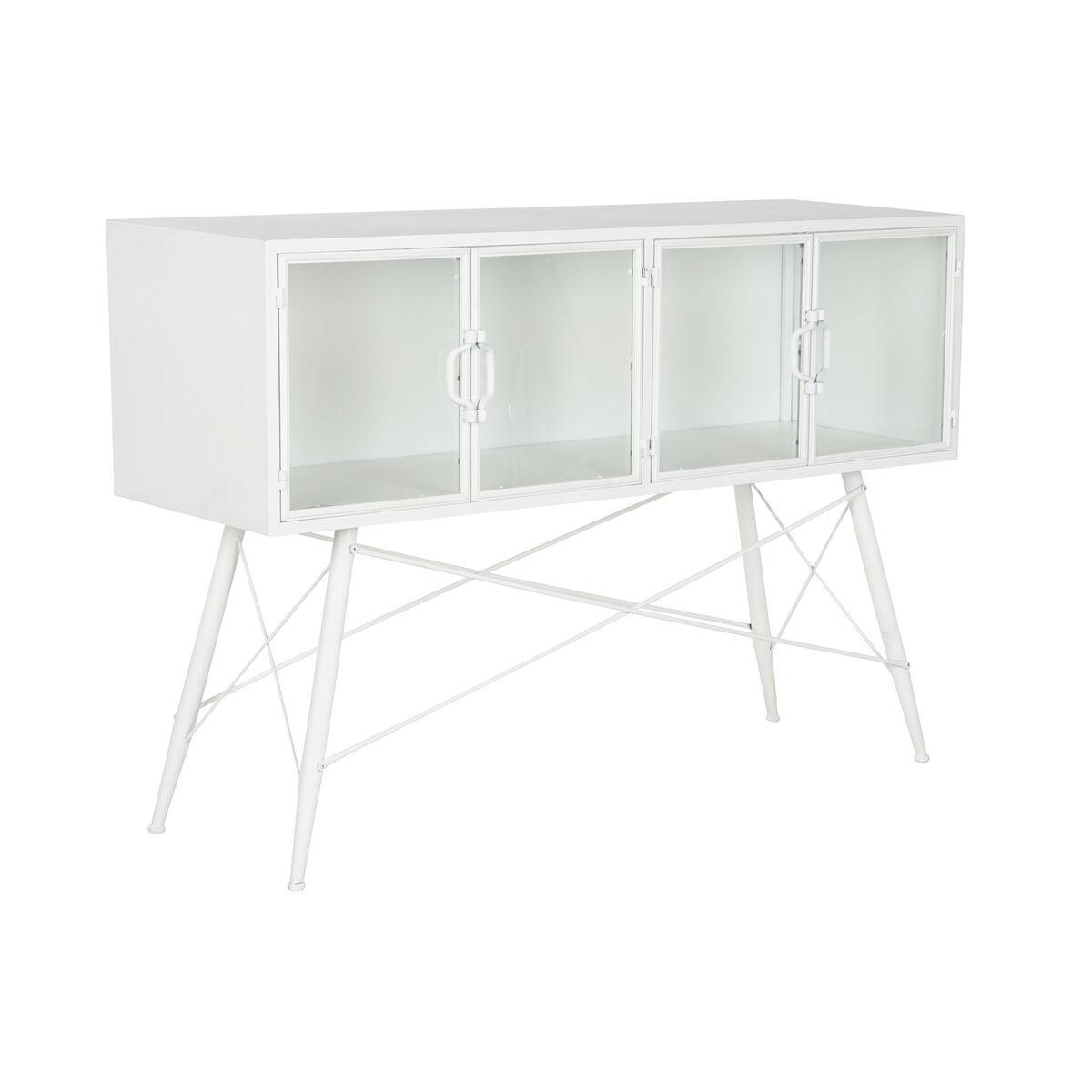 Console Hvid Metal Krystal 120 X 35 X 80 Cm