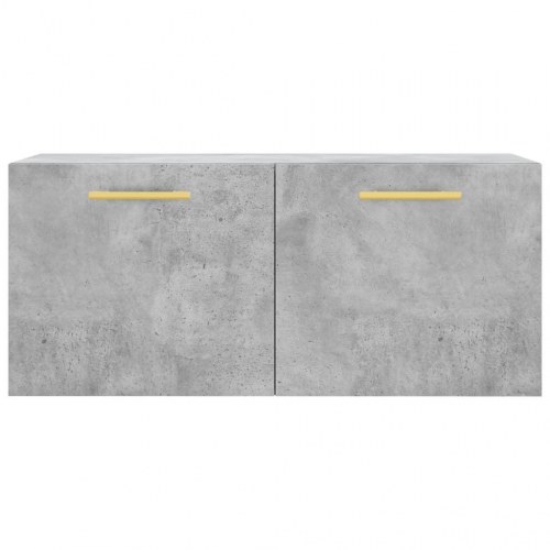 Vægskab i konstrueret træ 80 x 36,5 x 35 cm - betongrå