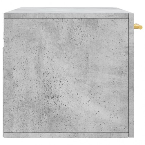 Vægskab i konstrueret træ 80 x 36,5 x 35 cm - betongrå