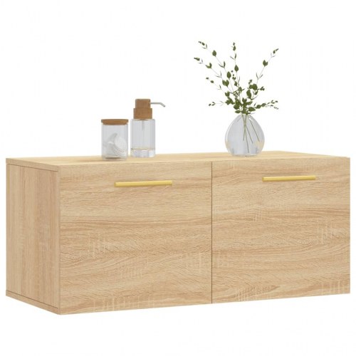 Vægskab 80 x 36,5 x 35 cm - sonoma-eg