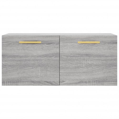 Vægskab 80 x 36,5 x 35 cm i konstrueret træ - grå sonoma-eg