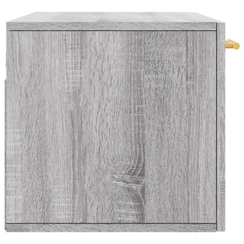 Vægskab 80 x 36,5 x 35 cm i konstrueret træ - grå sonoma-eg