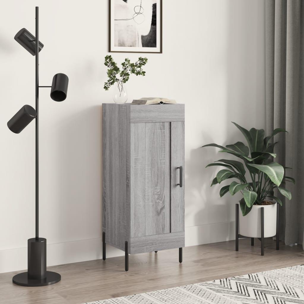Skænk 34,5 × 34 × 90 cm i konstrueret træ - grå sonoma-eg