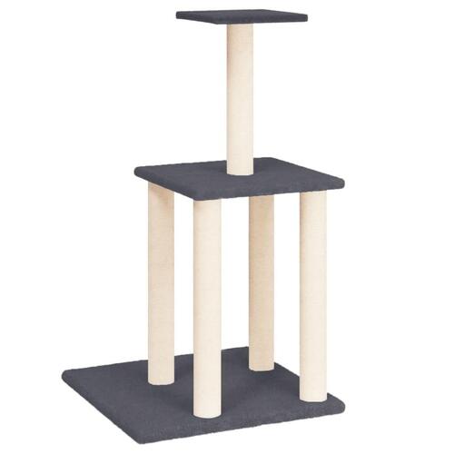 Kradsetræ med sisalkradsestolper 85,5 cm mørkegrå