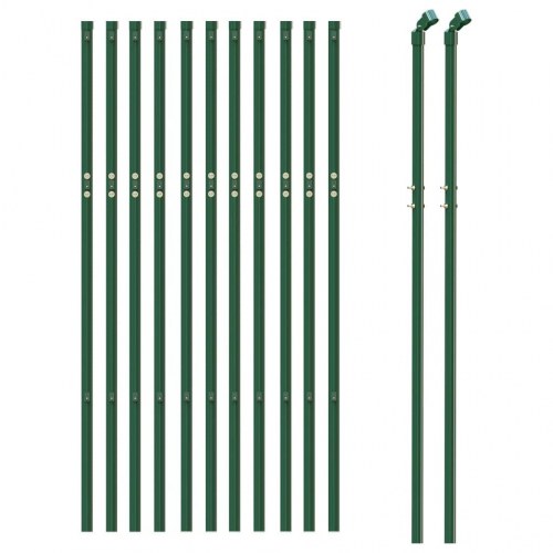 Trådhegn 0,8x25 m galvaniseret stål grøn