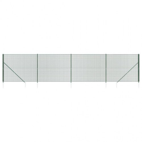 Trådhegn med jordspyd 1,6x10 m grøn