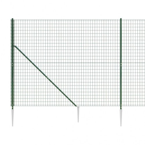 Trådhegn med jordspyd 1,6x10 m grøn
