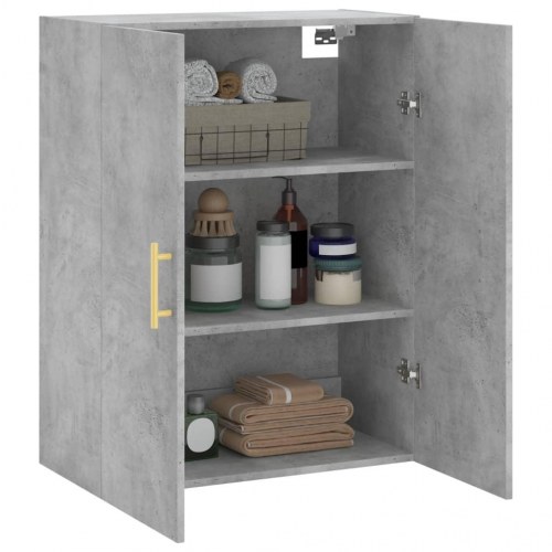 Væghængt skab 69,5 x 34 x 90 cm - betongrå