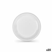 Sæt af genanvendelige tallekener Algon Hvid Plastik 17 cm (25 enheder)