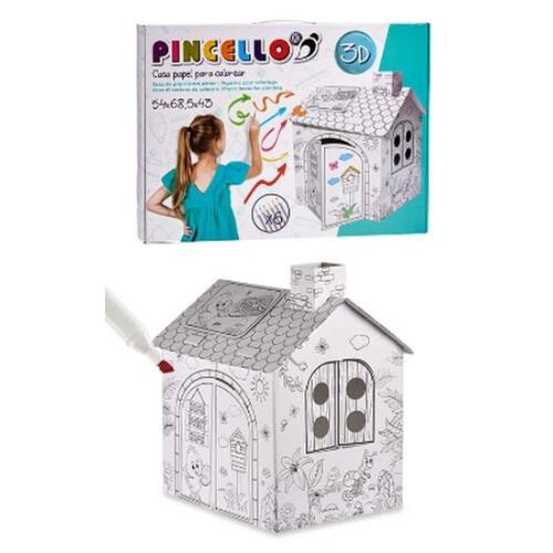 Spil med papirkunst Hus (4 enheder)