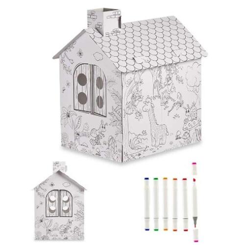 Spil med papirkunst Hus (4 enheder)