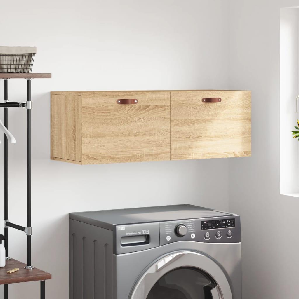 Vægskab 100×36,5×35 cm i konstrueret træ - sonoma-eg