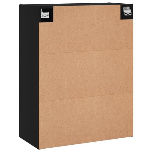Væghængt skab 69,5x34x90 cm sort