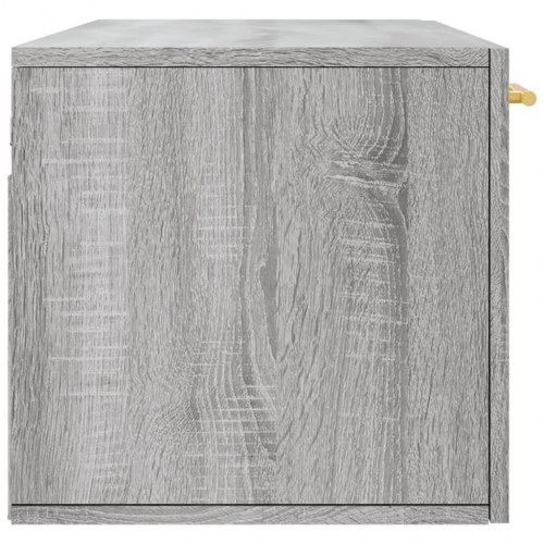Vægskab 100 x 36,5 x 35 cm i konstrueret træ - grå sonoma-eg