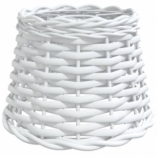 Lampeskærm til loftlampe Ø20 x 15 cm - flet, hvid