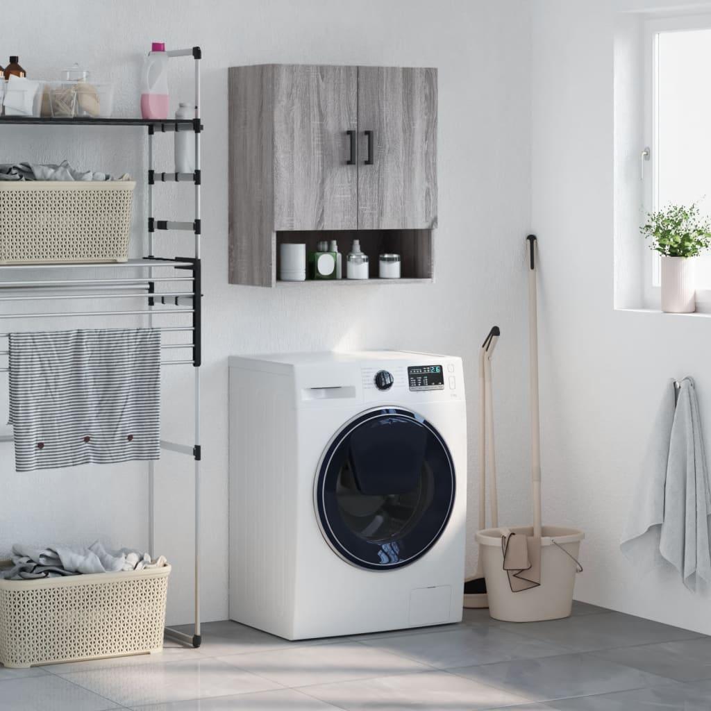 Vægskab 60x31x70 cm konstrueret træ grå sonoma-eg billede